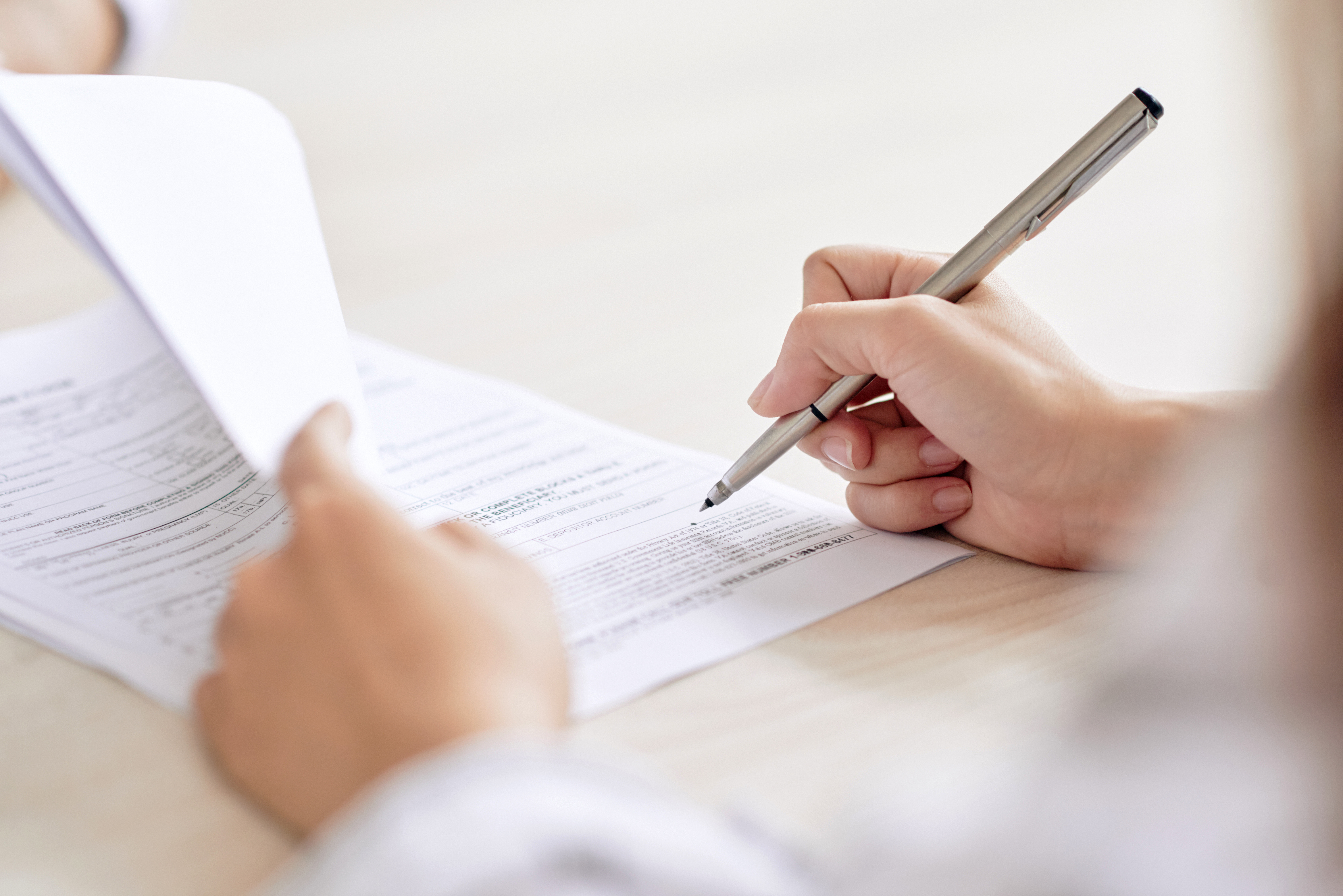 clients image of an interview