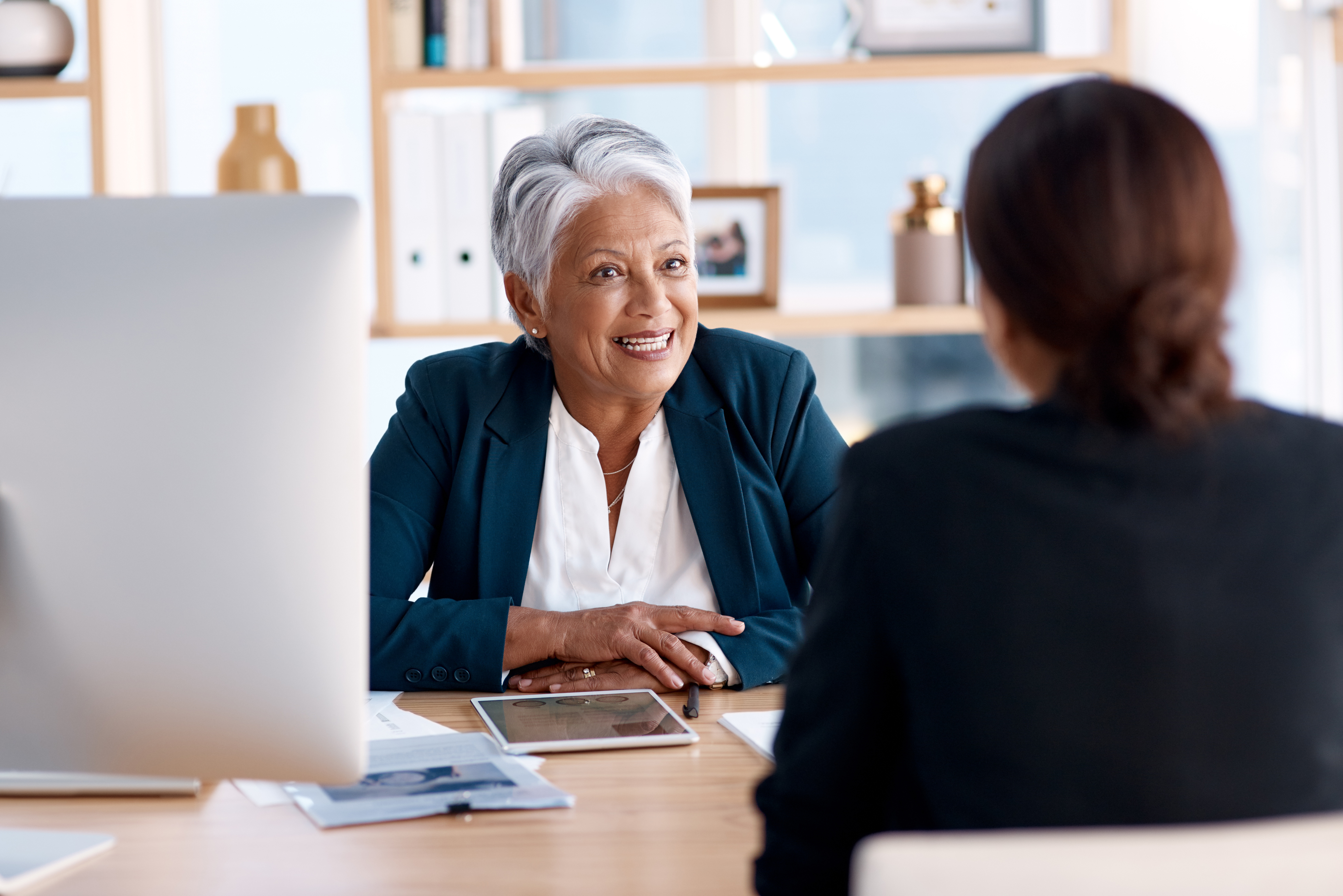 clients image of an interview