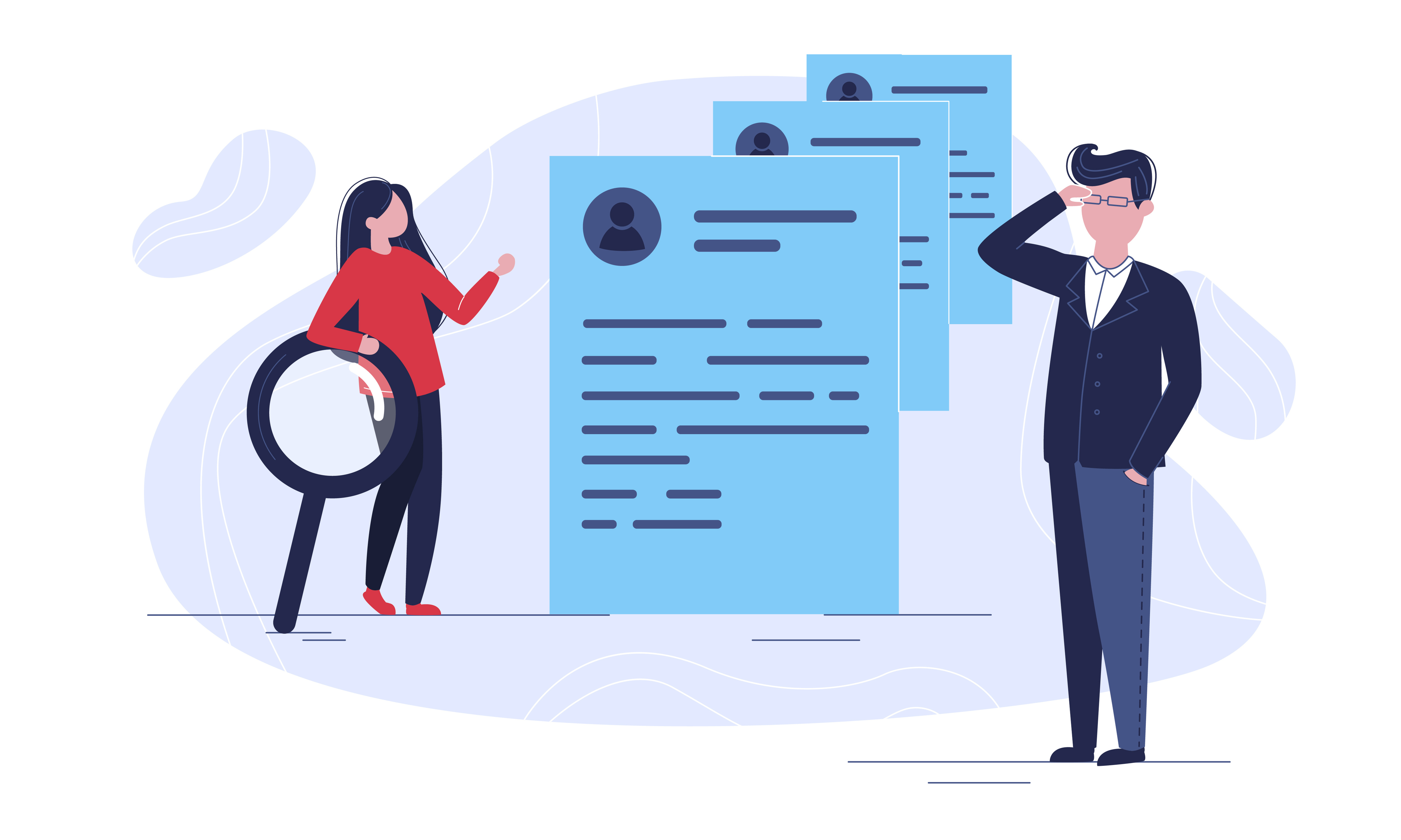 clients image of an interview